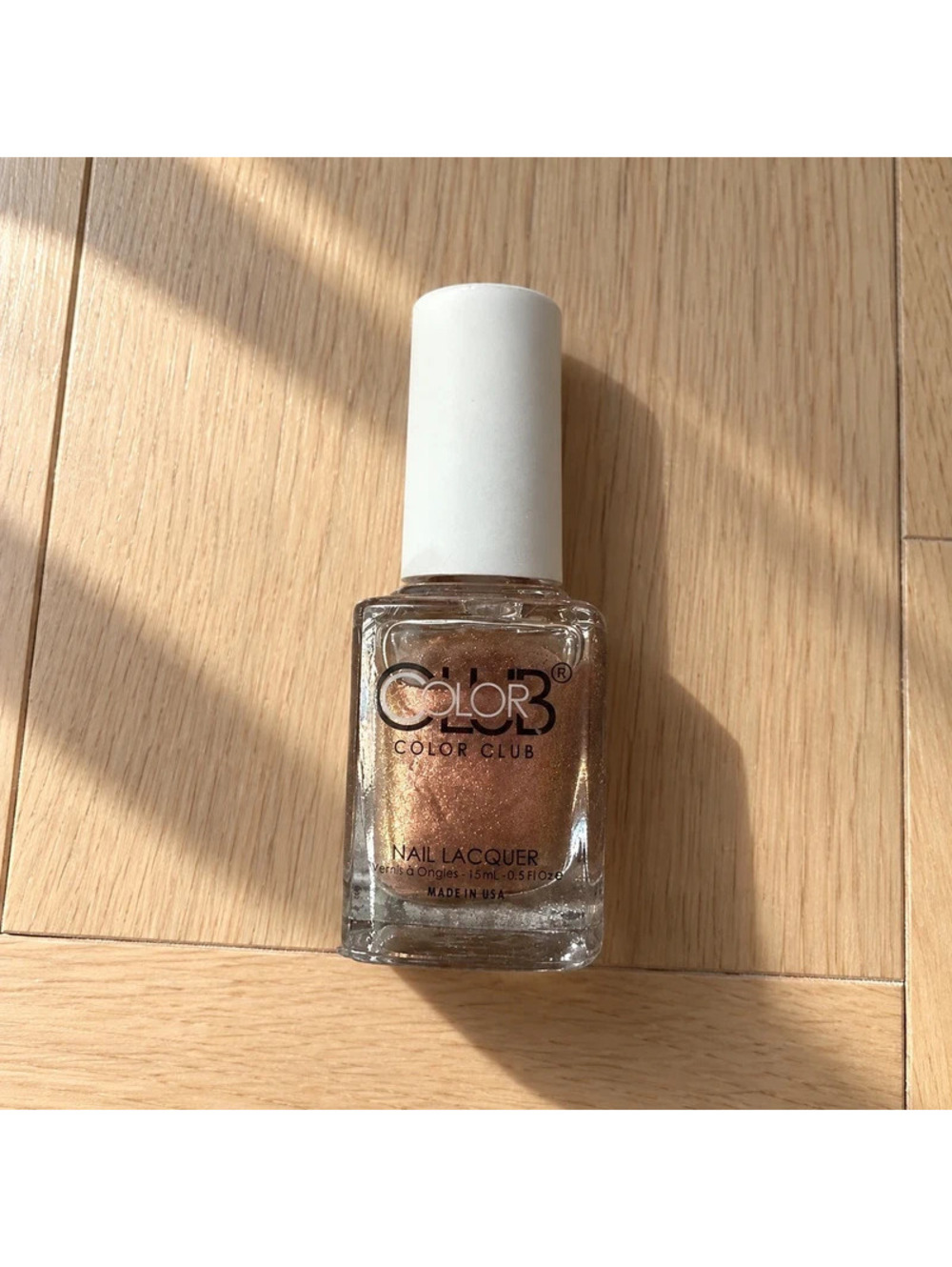 Color Club All Charged Up 1259 Gold Iridescent Nail Polish 15ml New